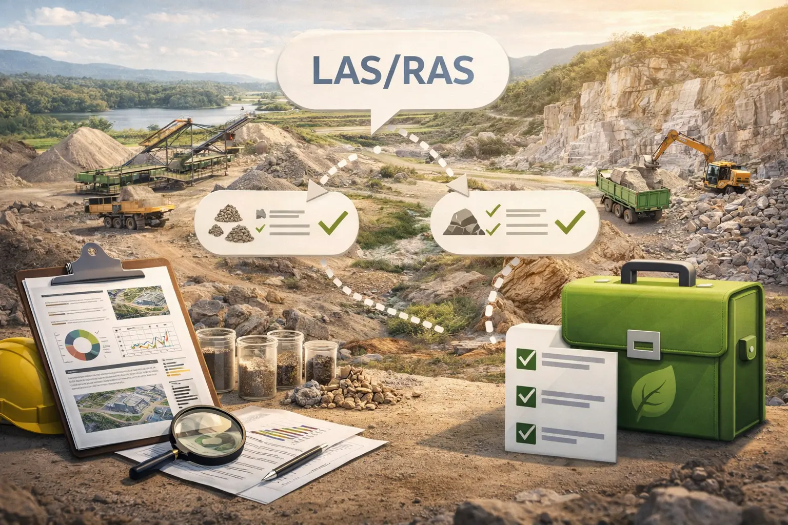 LAS/RAS para extração de areia, cascalho e rochas ornamentais da Ênfase Consultoria Ambiental